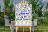 Diamonds Personalized Event Welcome Sign WS-1021