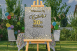 Silver Gold Personalized Event Welcome Sign WS-1024