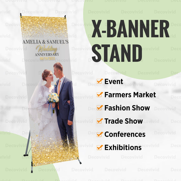 Wedding Personalized X-Stand Banner XBS-1015